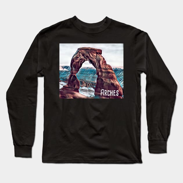 Delicate Arch - Arches National Park Long Sleeve T-Shirt by Reformation Design